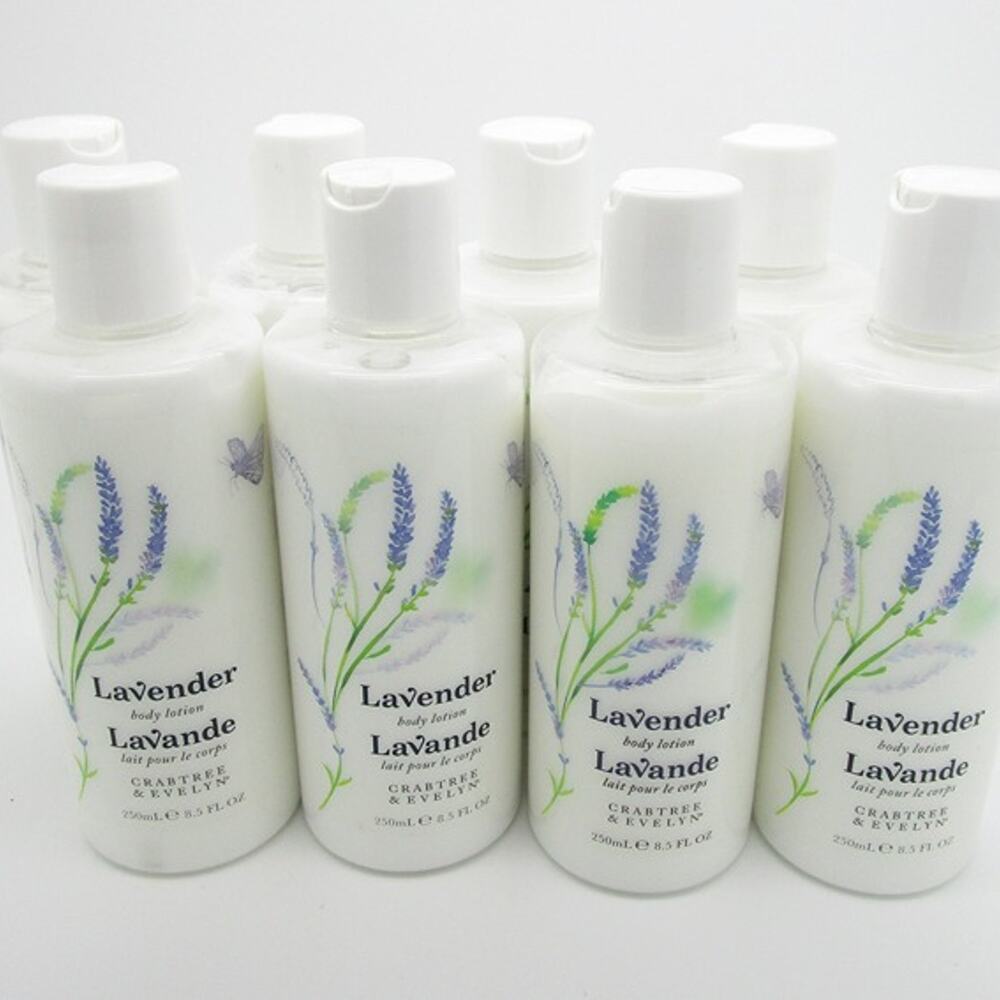 Original Crabtree & Evelyn LAVENDER Body Lotion 8.5 oz - Lot of 8 USA MADE
